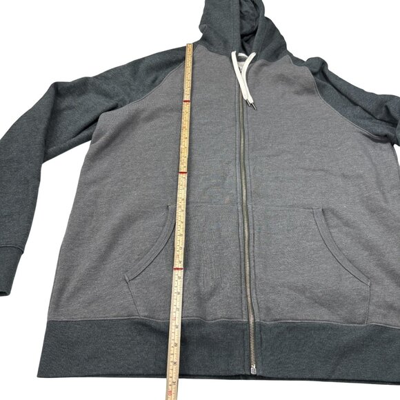 Sonoma Life+Style Mens XLT Gray & Charcoal Full-Zip Hoodie Sweatshirt - Picture 5 of 7